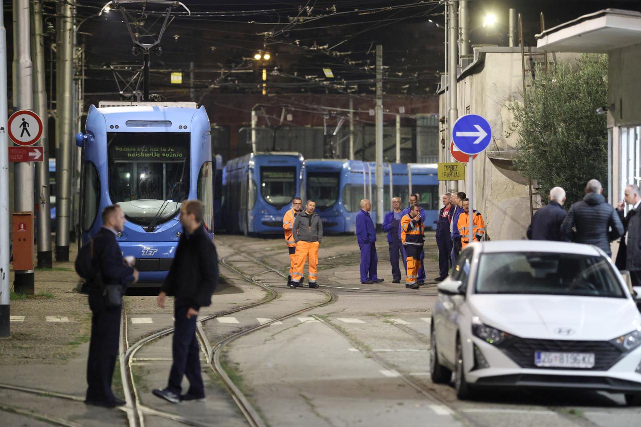 Zagreb: Štrajk vozača ZET-a, vozači ne voze tramvaje