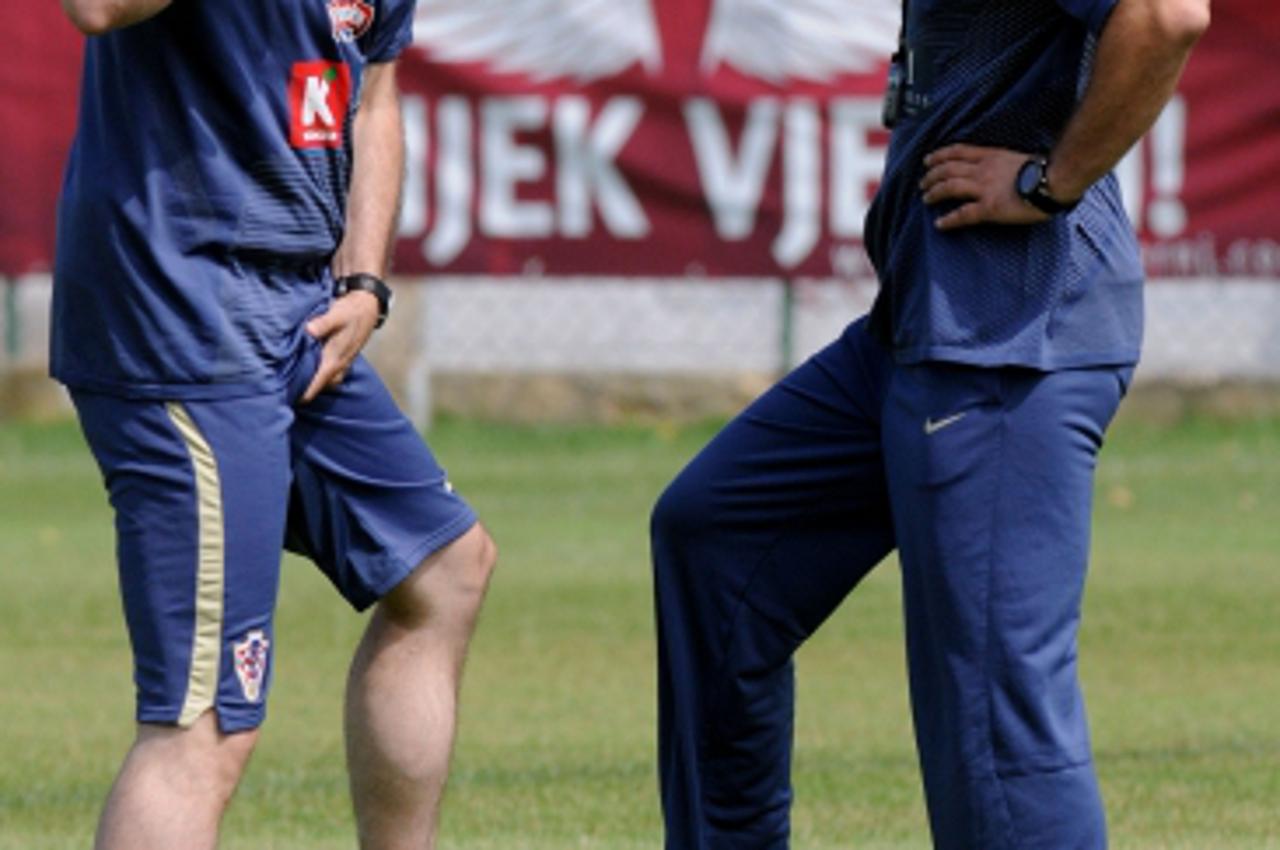 '29.05..2009., Rovinj - Prvi dan priprema Hrvatske nogometne reprezentacije uoci kvalifikacijske utakmice sa reprezentacijom Ukrajine u Zagrebu 06.06.2009. Trening se odrzava na Gradskom stadionu Rovi