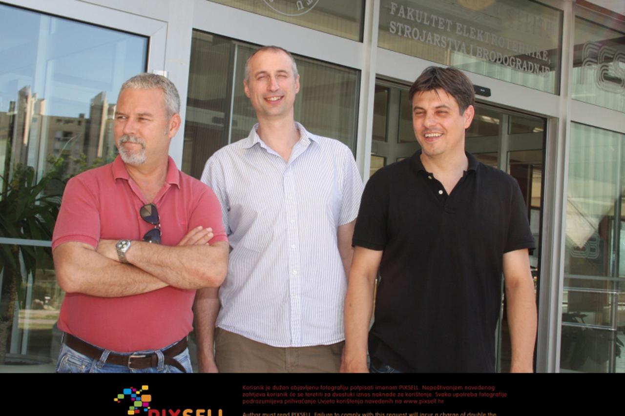 '10.06.2012., Split - Prof. dr. Ivica Puljak, prof. dr. Nikola Godinovic i doc. dr. Damir Lelas, znanstvenici koji su sudjelovali u otkrivanju Higgsovog bozona.  Photo: Ivana Ivanovic/PIXSELL'