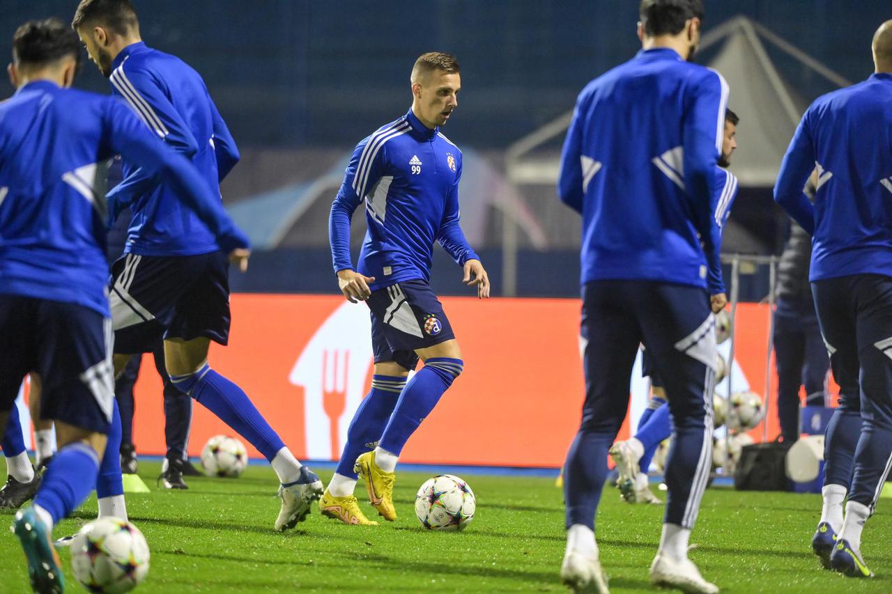 Zagreb: Dinamo odradio večernji trening uoči sutrašnje utakmice protiv Salzburga