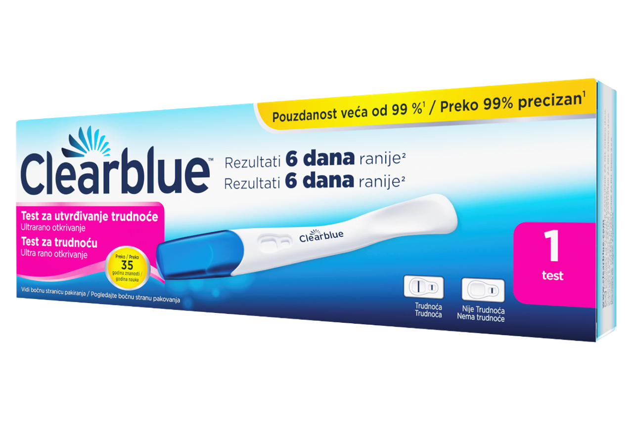 Clearblue rani test za utvrđivanje trudnoće