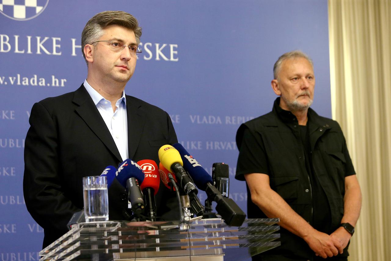 Andrej Plenković i Davor Božinović