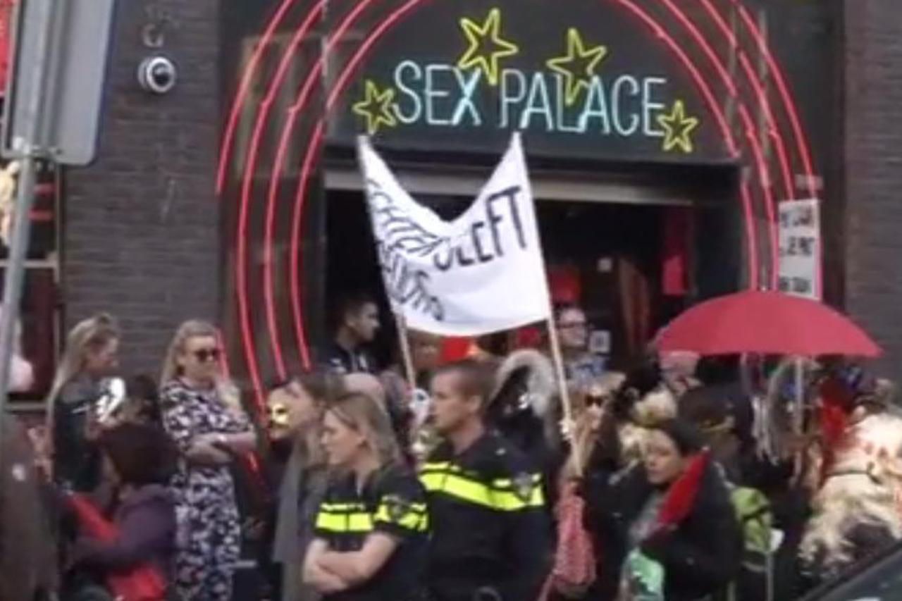 prosvjed prostitutki u crvenoj četvrti