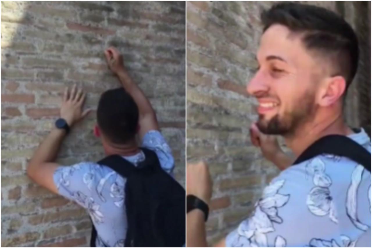 Turist urezao ime na Kolosej