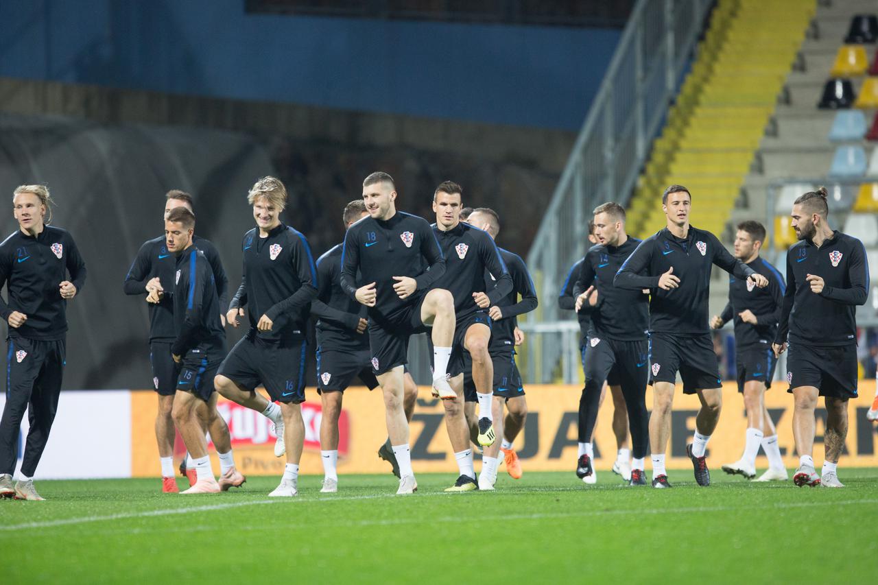 Rijeka: Trening hrvatske reprezentacije uoči prijateljske utakmice s Jordanom
