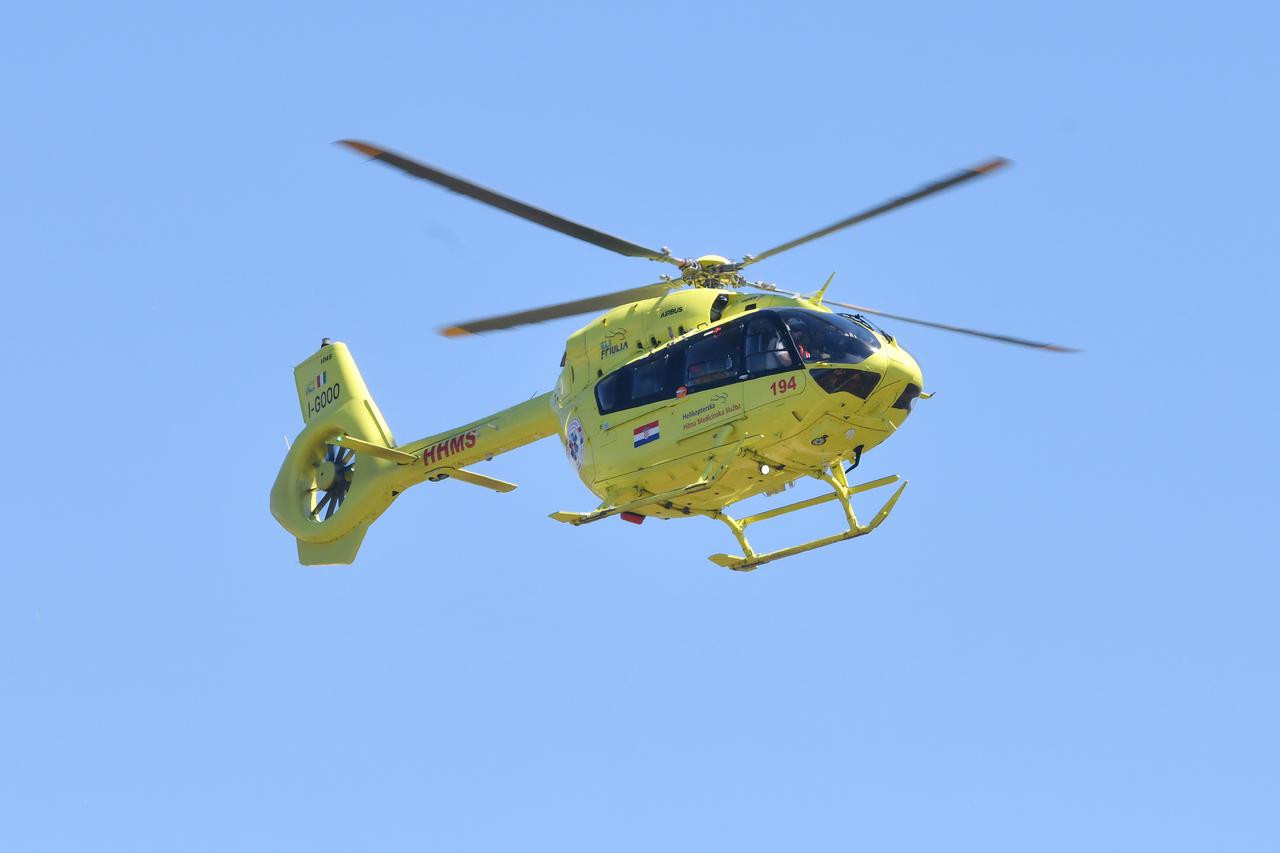 Šibenik: Helikopterske hitne medicinske službe svakodnevno obavljaju prijevoz pacijenata