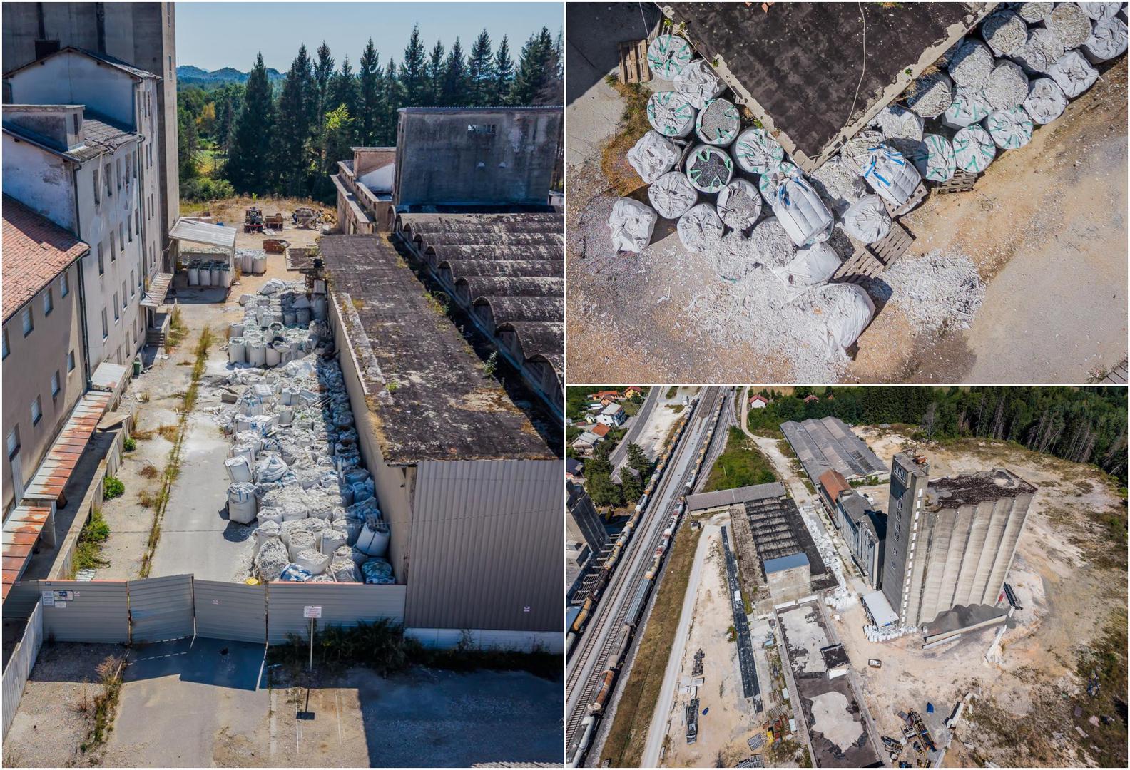 Fotografija iz zraka, koje možete pogledati u nastavku, prikazuju mjesta gdje je odložen otpad u Gospiću