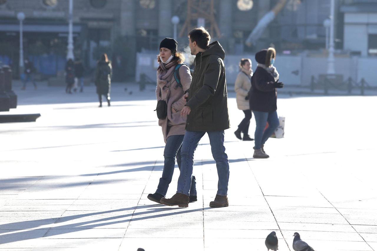 Sunčano jutro u Zagrebu s temperaturama ispod nule