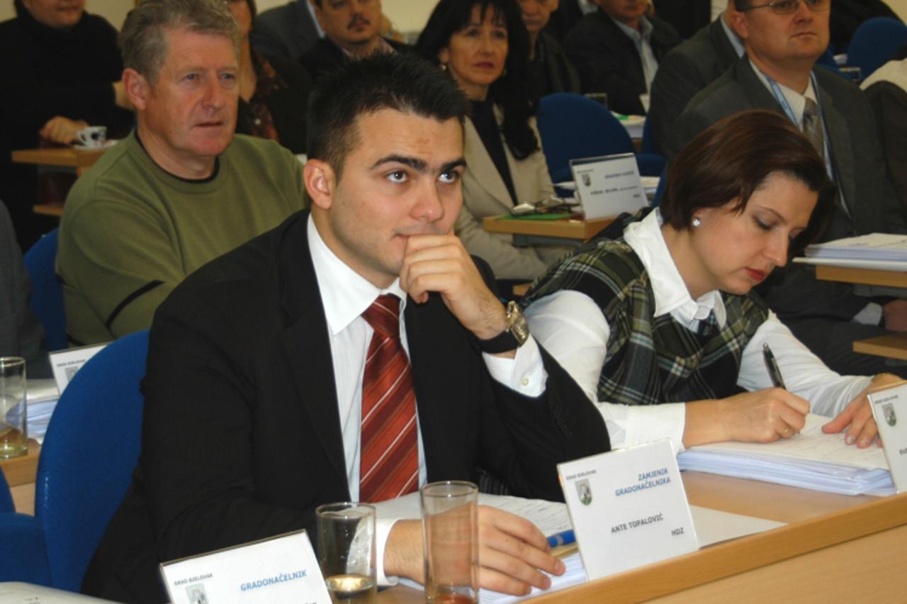 \'16.02.2011., Bjelovar - Detalj sa Gradskog vijeca Photo: Damir Spehar/PIXSELL\'