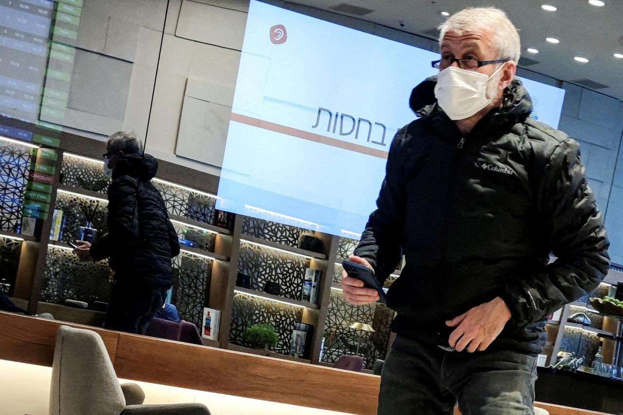 FILE PHOTO: Russian oligarch Roman Abramovich is seen in a VIP lounge at Ben Gurion international airport in Israel