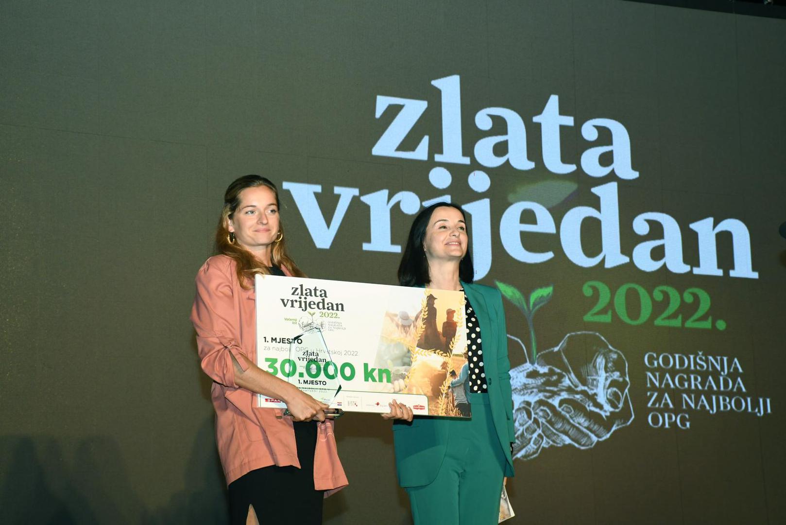 02.09.2022., Mala Ludina - Seoski turizam Moslavacka prica, proglasenje najboljeg OPG-a u izboru Vecernjeg lista "Zlata vrijedan". Marija Vuckovic Photo: Nikola Cutuk/PIXSELL