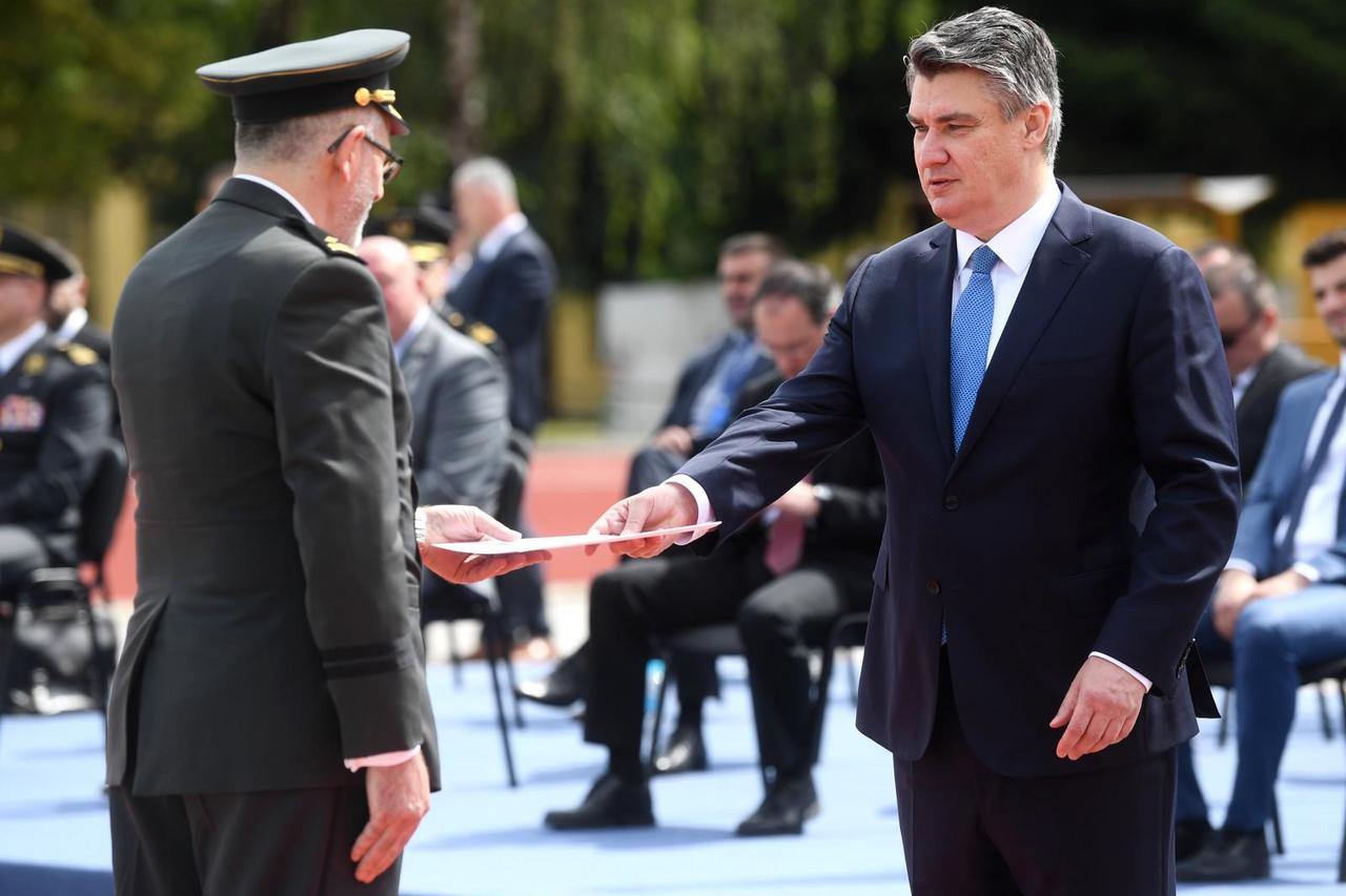 Zagreb: Predsjednik Milanović na svečanom obilježavanju Dana hrvatske vojske