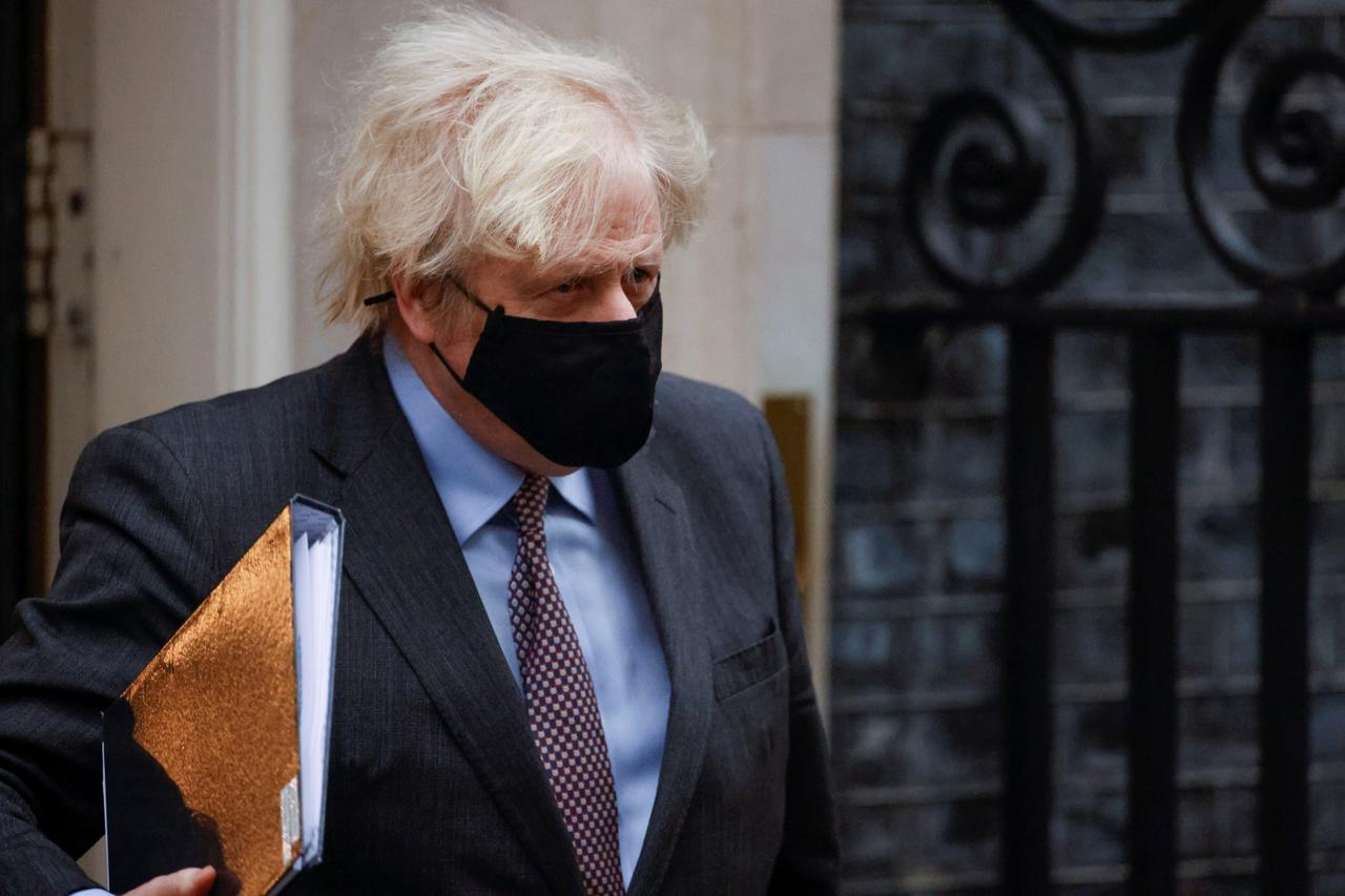 Britain's Prime Minister Boris Johnson leaves Downing Street in London