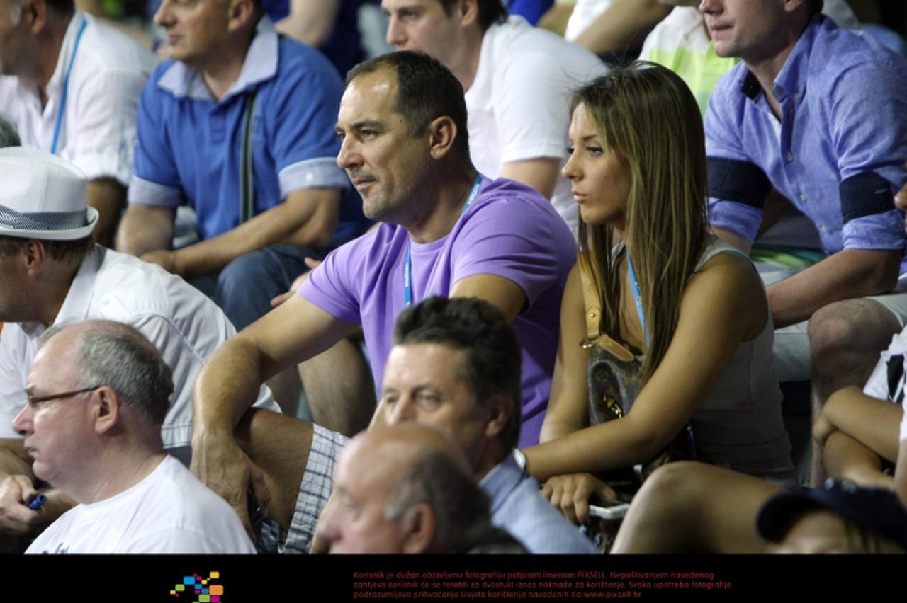 '14.07.2012., Umag - 23. ATP Vegeta Croatia open Umag, polufinalni mec, Alexandr Dolgopolov (UKR) - Marin Cilic (CRO). Igor Stimac u publici. Photo: Goran Jakus/PIXSELL'