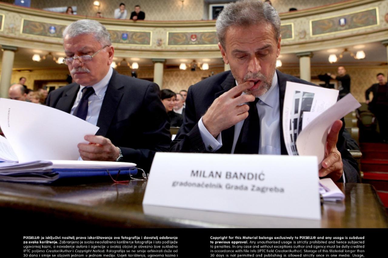 '29.11.2012., Zagreb - Na sjednici Gradska skupstine raspravljano je, uz ostalo, o Prijedlogu proracuna grada Zagreba za 2013. godinu Photo: Patrik Macek/PIXSELL'