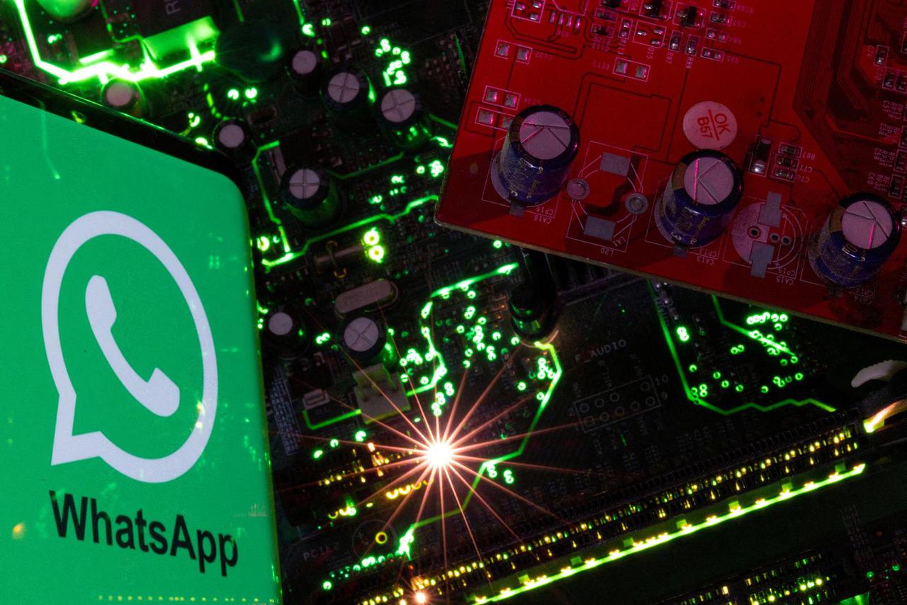 FILE PHOTO: Illustration shows WhatsApp logo