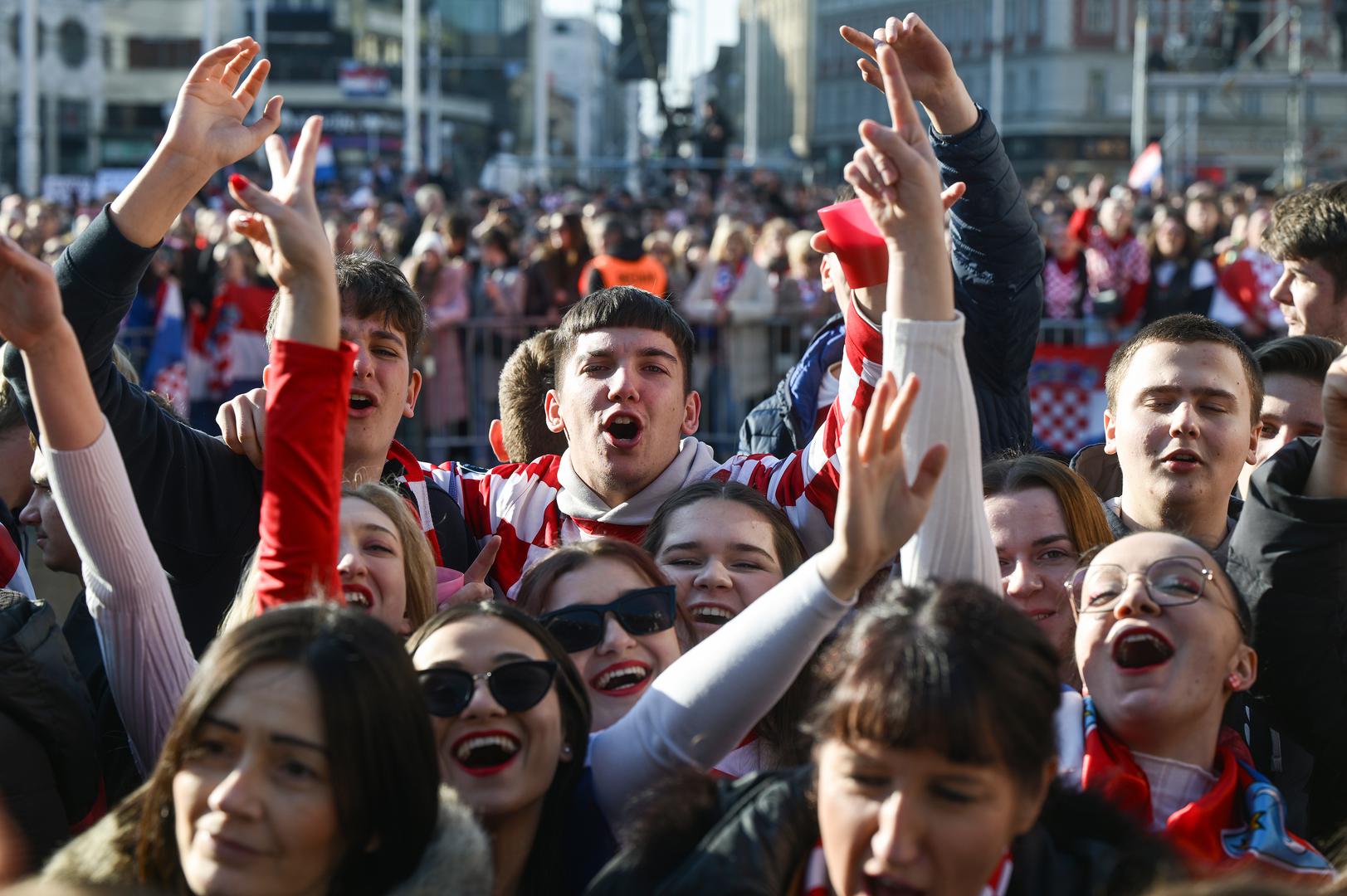 03.02.2025., Zagreb - Svecani docek hrvatske rukometne reprezentacije u Zagrebu nakon osvojenog drugog mjesta na Svjetkom prvenstvu. Photo: Neva Zganec/PIXSELL