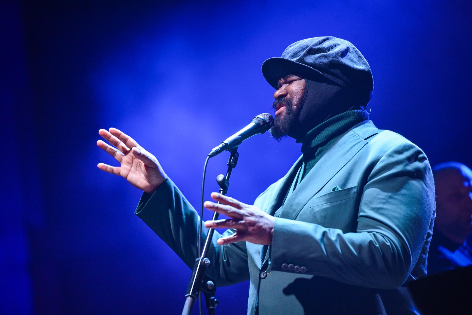 23.01.2026., Zagreb - Nagradjivani americki glazbenik Gregory Porter s bendom u pratnji Zagrebacke filharmonije nastupio  u KD Vatroslav Lisinski povodom otvaranja 17. Zagreb Jazz Festivala.   Photo: Neva Zganec/PIXSELL