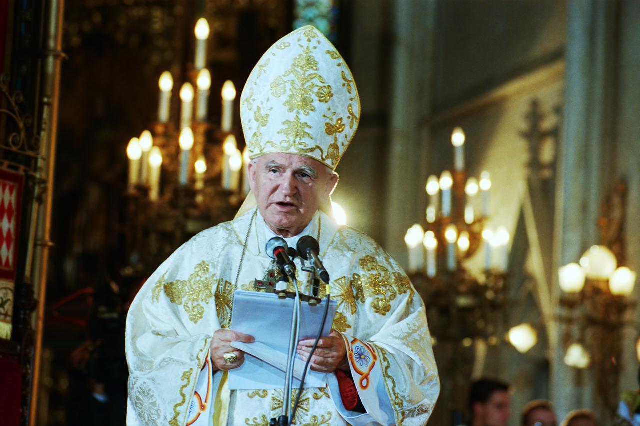 Kardinal Franjo Kuharić u razdoblju od 1992 - 1998 godine