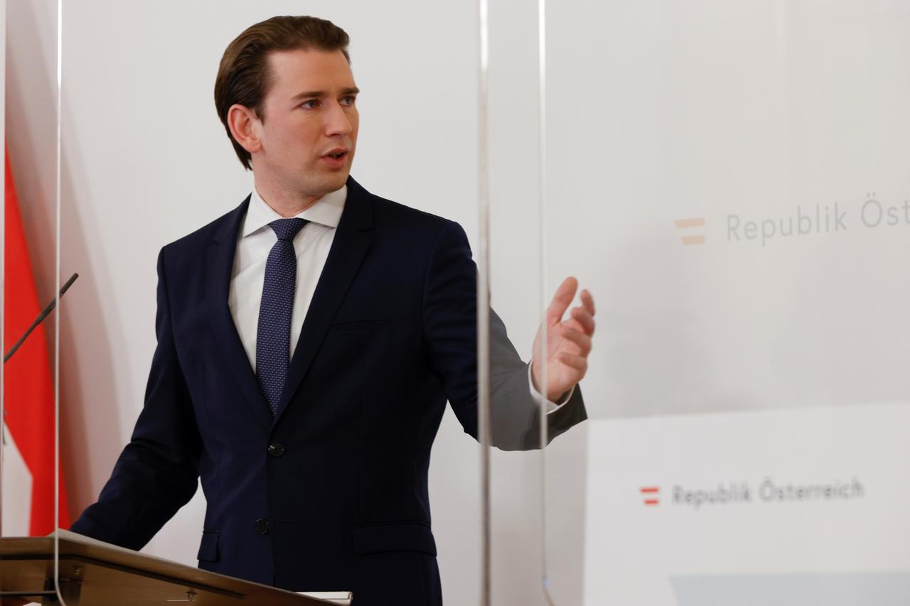 Austrian government addresses the media in Vienna