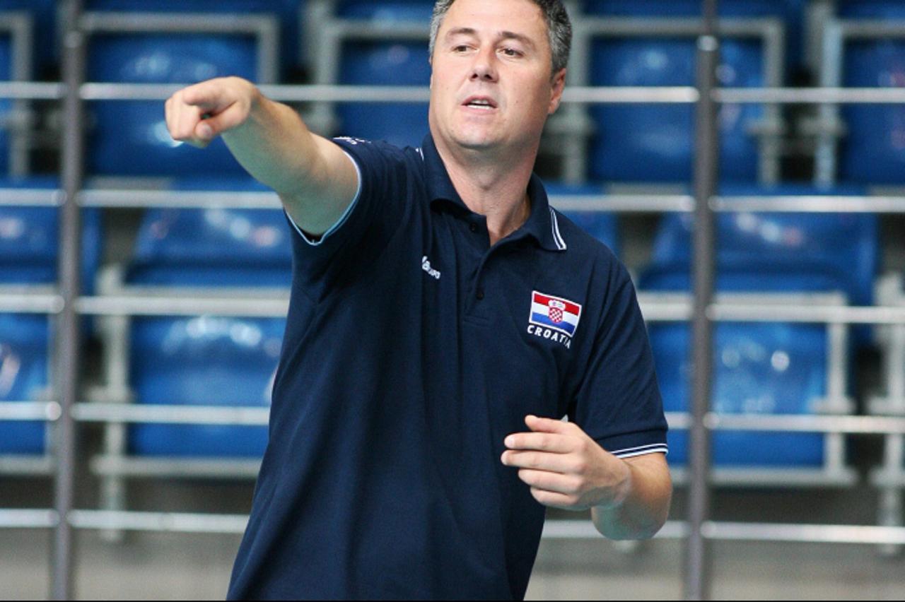 \'11.08.2011, Park Hallera, Dabrowa Gornicza, POL, III Gedenkturnier Agatha Mroz Olszewska, Kroatien vs Slovakei, im Bild DAMIR JURKO - COACH OF CROATIA TEAM. Foto © nph /  Newspix/ Przemek Charatynow
