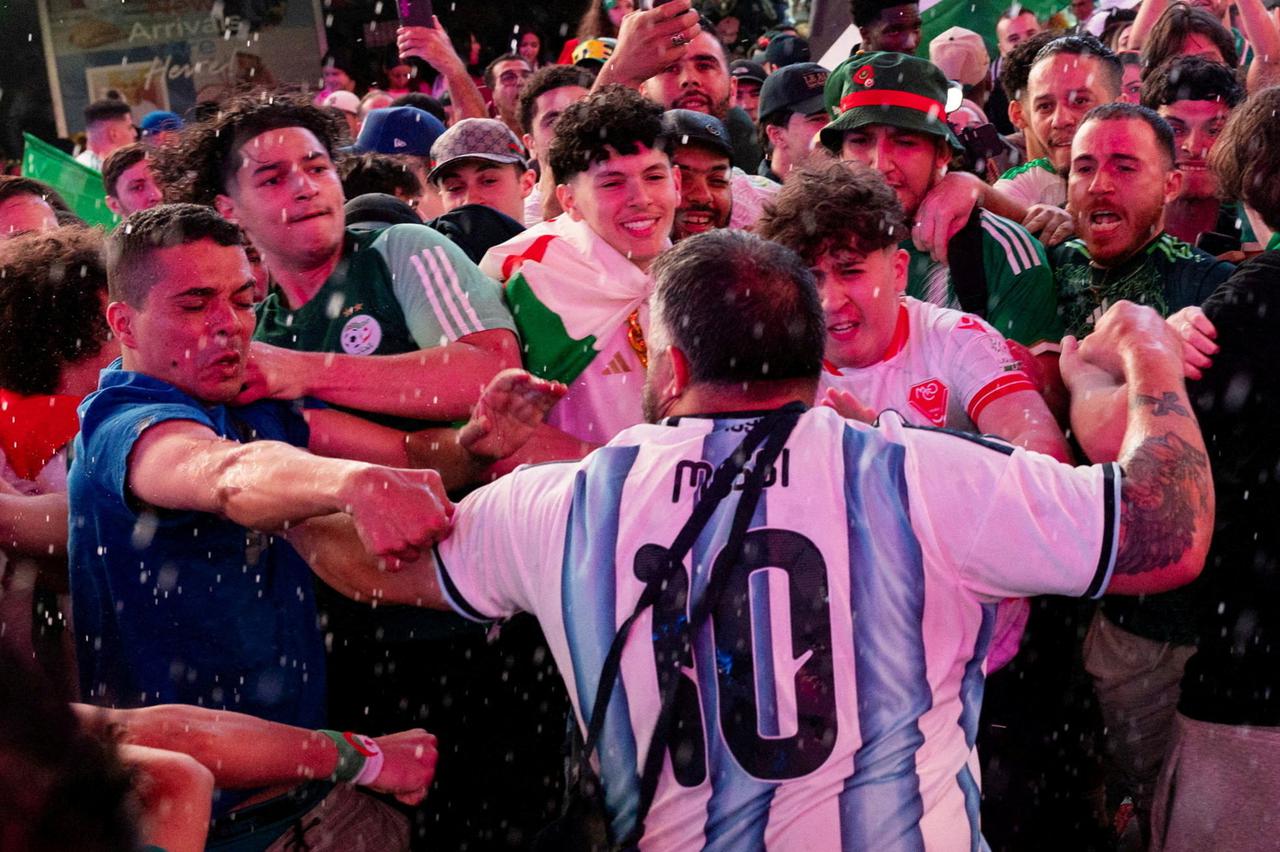 FIFA World Cup 2026 - Argentina Fans gather in Times Square, New York
