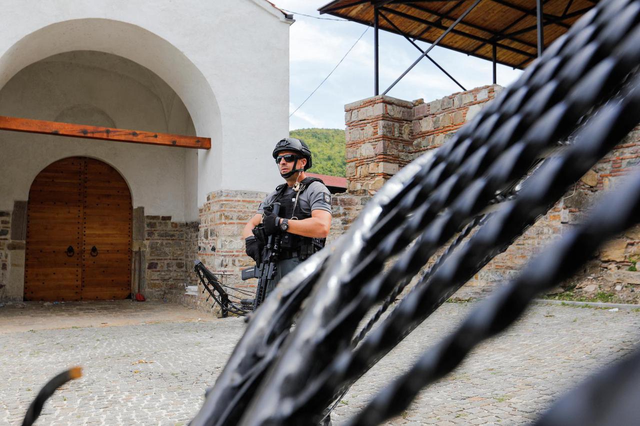 Aftermath of shooting incident in Kosovo