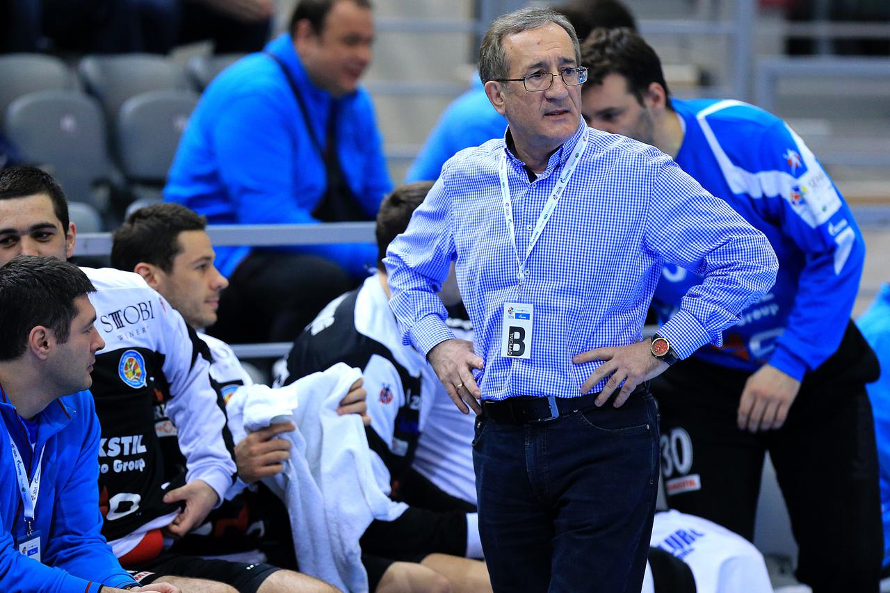 27.02.2014., SD Gradski vrt, Osijek - Seha liga, 14. kolo, RK Nexe - RK Metalurg Skopje. Lino Cervar.  Photo: Davor Javorovic/PIXSELL