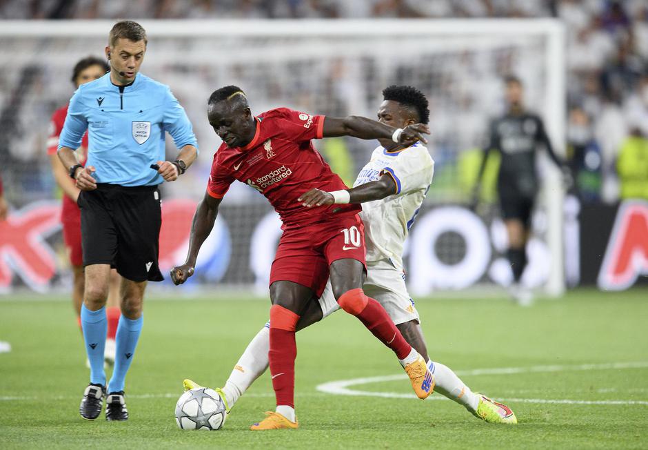 Soccer Champions League Final 2022/ Liverpool FC - Real Madrid 0:1.