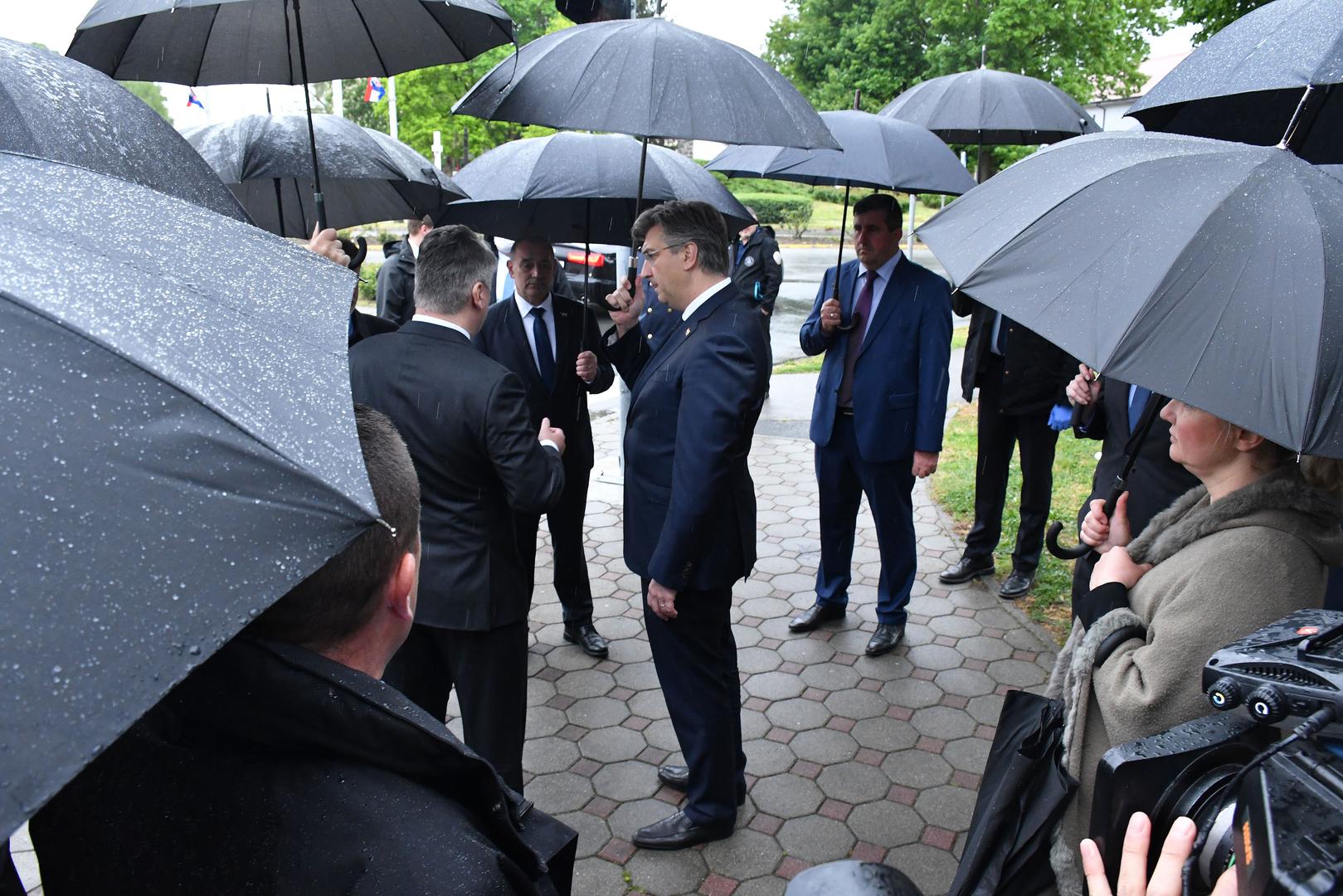01.05.2020. Okucani  - Obiljezavanje 25. obljetnice vojno redarstvene operacije Bljesak. Zoran Milanovic, Andrej Plenkovic Photo: Ivica Galovic/ PIXSELL