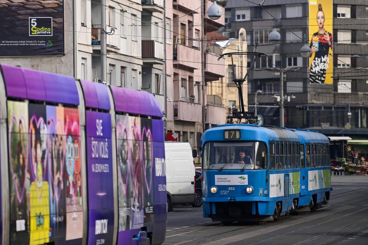 Zagreb: Zastoj tramvajskog prometa u Šubićevoj ulici