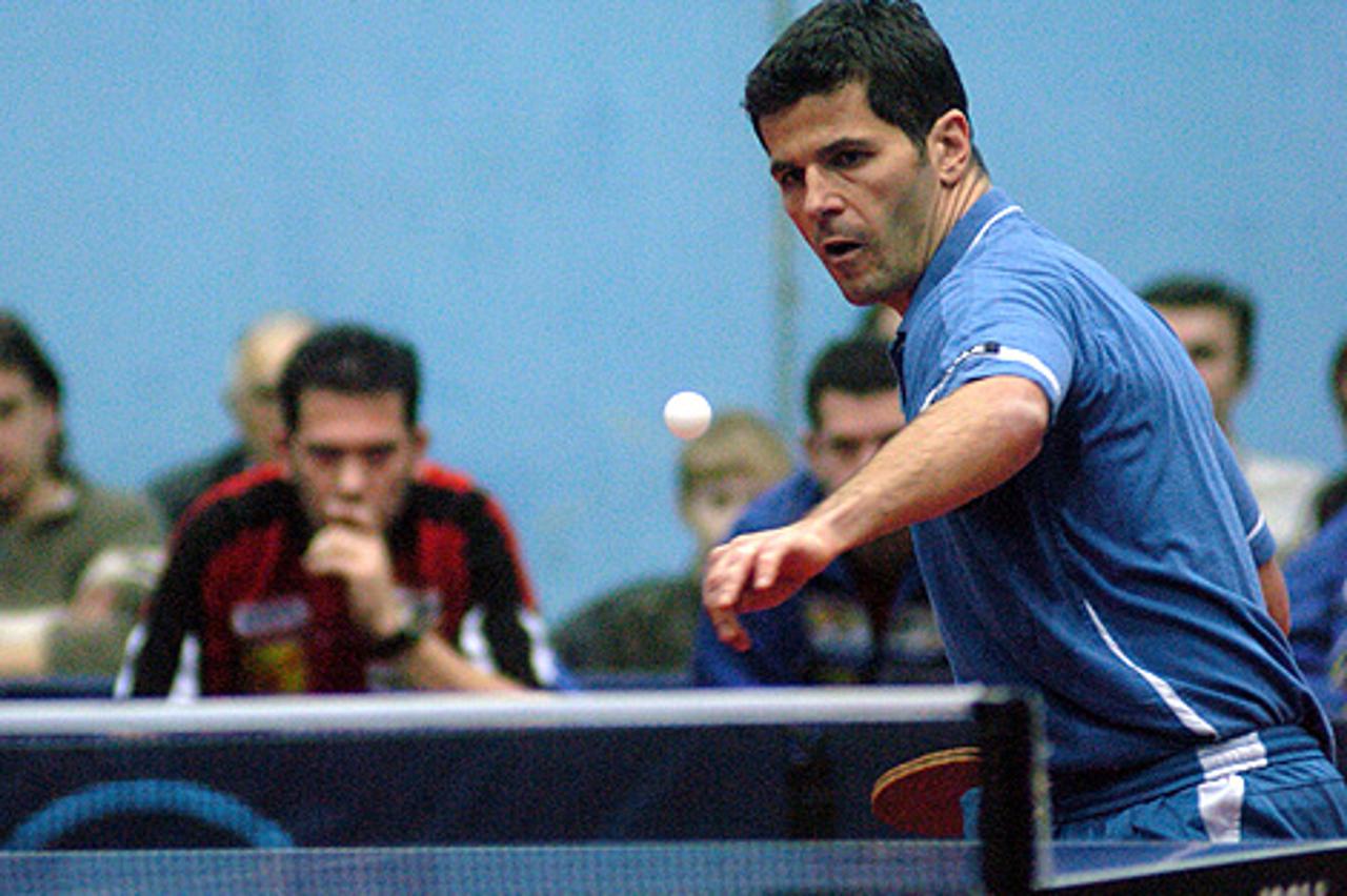 '22.08.2008.,Peking,Beijing,Kina - Olimpijske igre,Zoran Primorac u cetvrtfinalu u stolnom tenisu u kojem je  izgubio  od Svedanina Jorgena Perssona u setovima 4-1. Photo Goran Stanzl/Vecernji list '