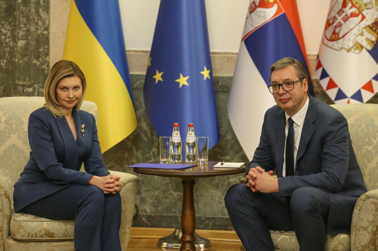 Beograd: Aleksandar Vučić sastao se sa prvom damom Ukrajine Olenom Zelenskom