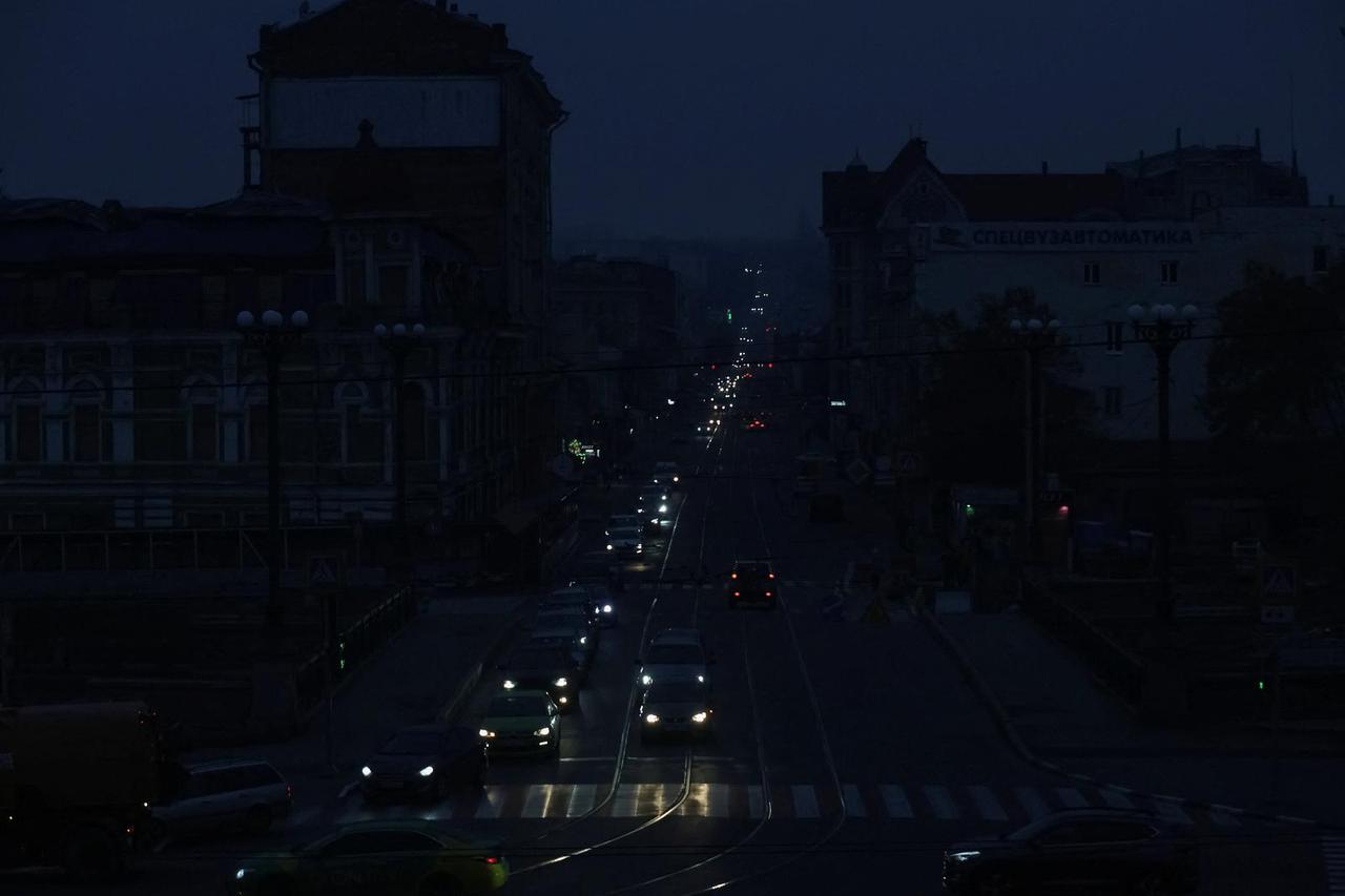 City without electricity after critical civil infrastructure was hit by Russian drone and missile attacks in Kharkiv