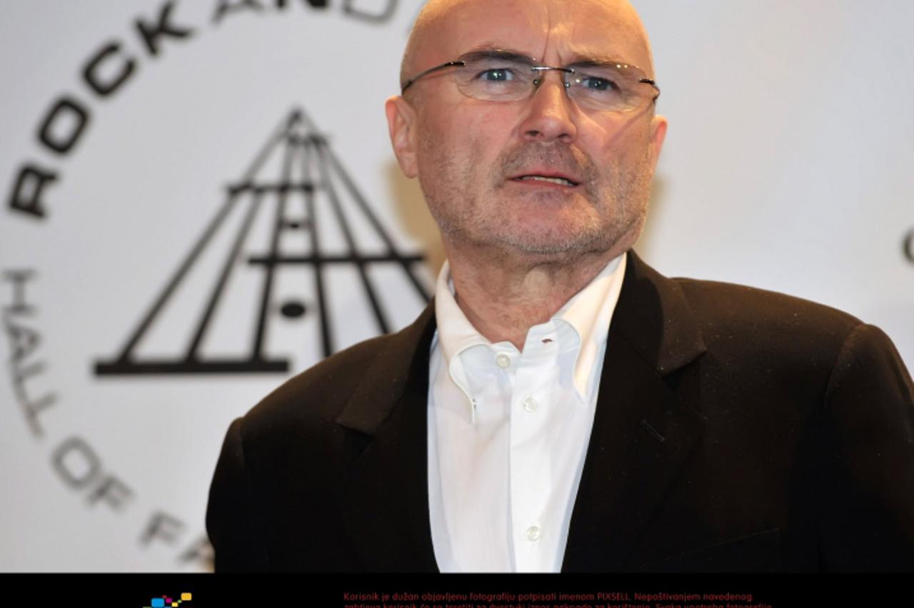 'Inductee Phil Collins of Genesis attends the 25th Annual Rock And Roll Hall of Fame Induction Ceremony at the Waldorf Astoria in New York City, USA on March 15, 2010. (Pictured: Phil Collins) Photo: 