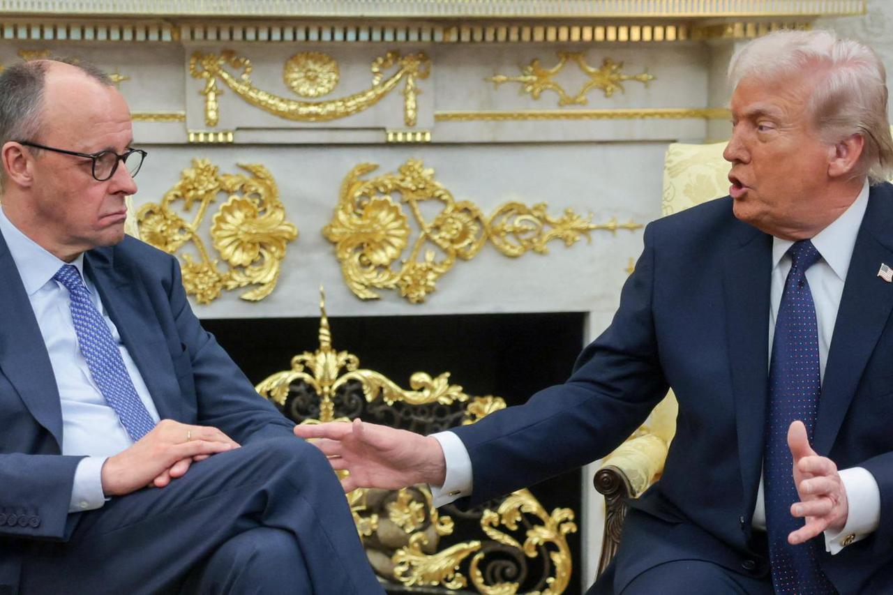 U.S. President Trump and German Chancellor Merz meet at the White House in Washington