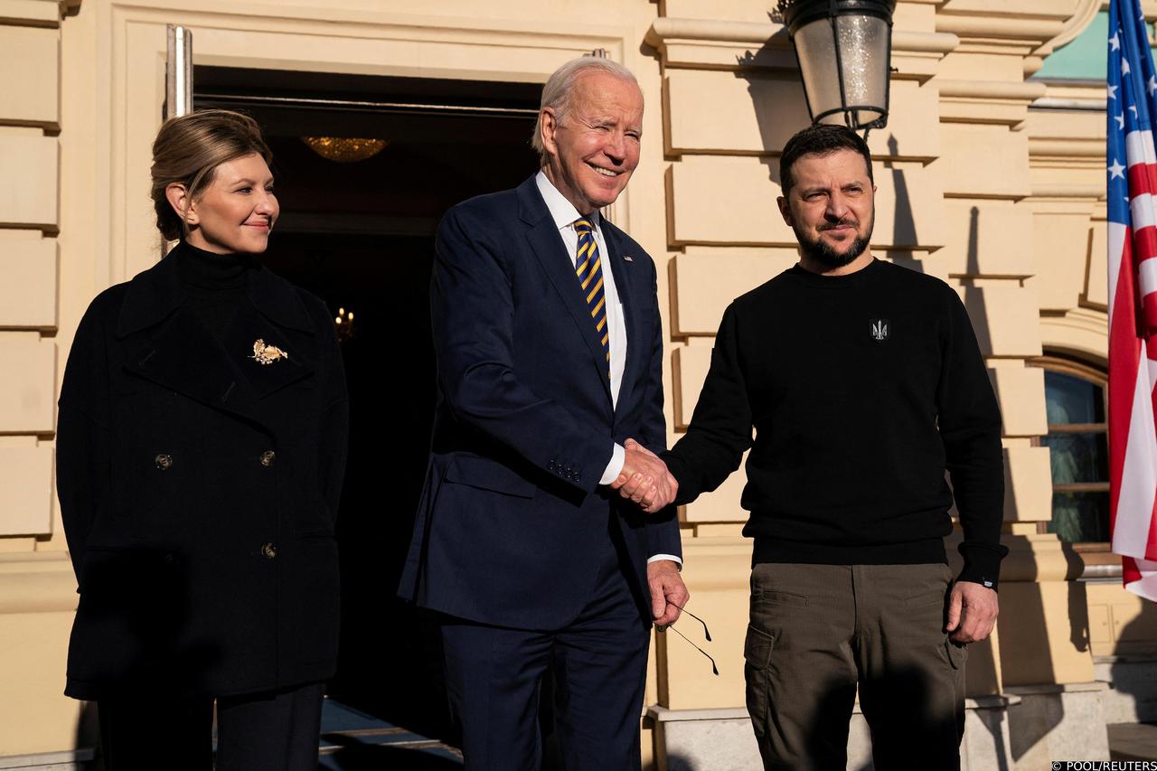 U.S. President Joe Biden visits Kyiv