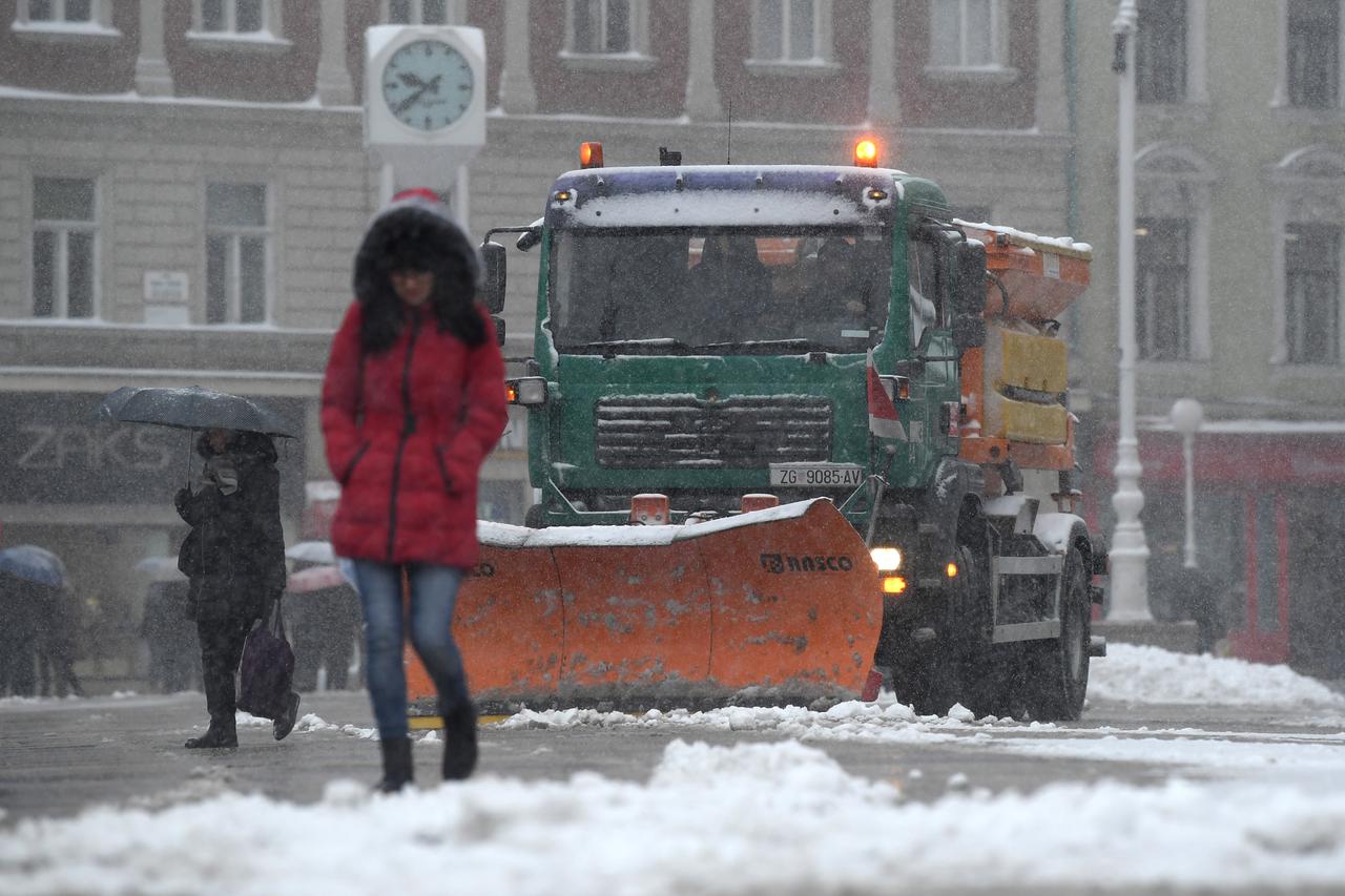 Snijeg u Zagrebu