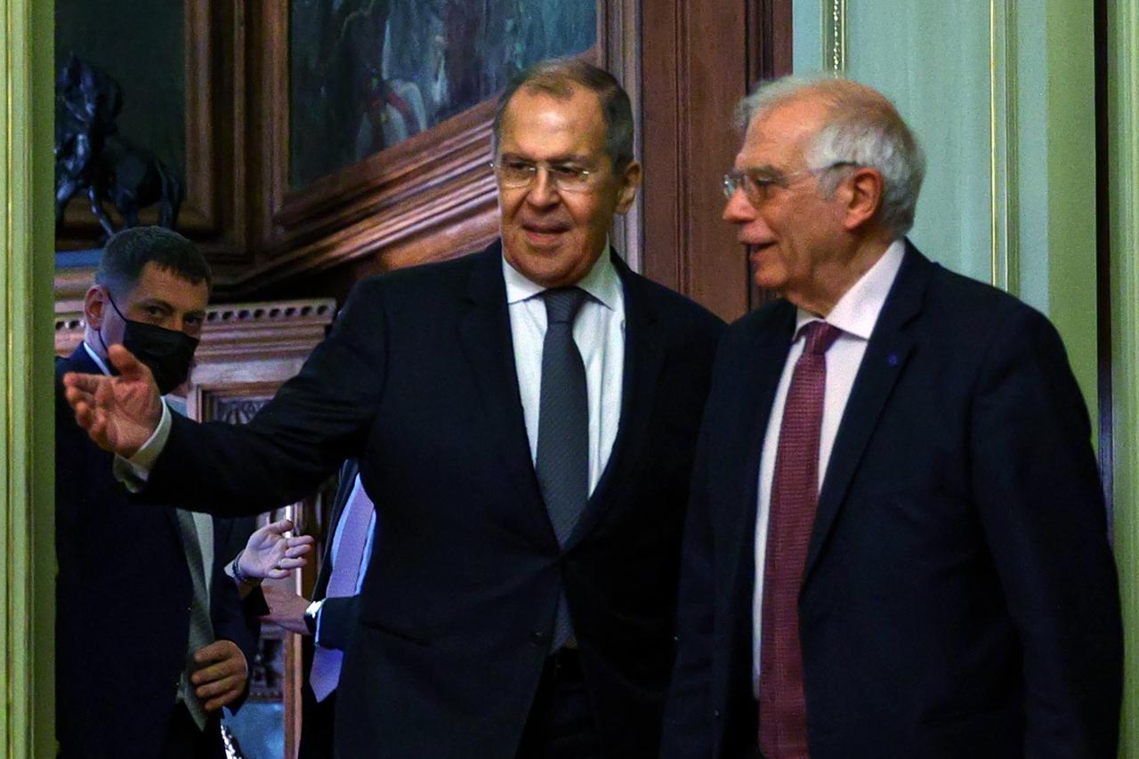 Russia's Foreign Minister Lavrov meets with EU envoy Borrell