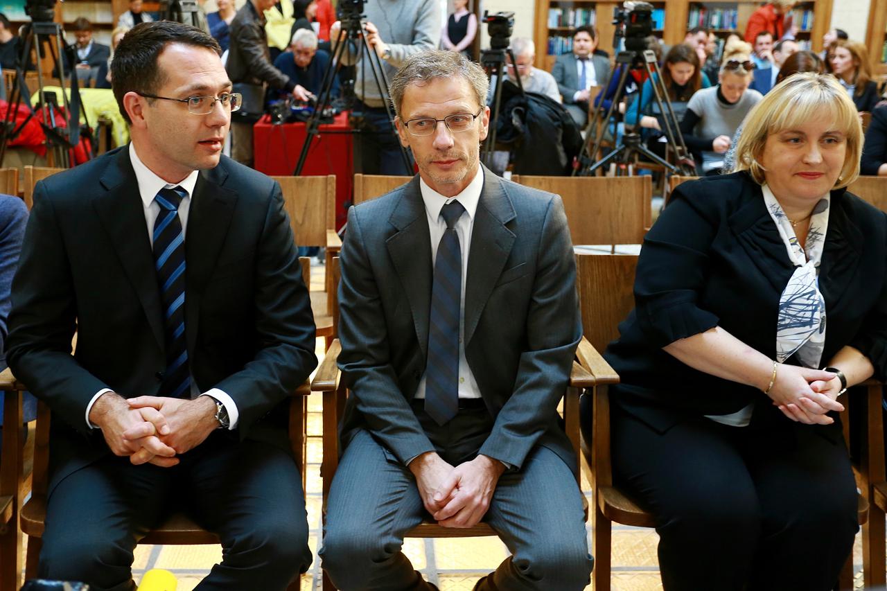 04.02.2016., Zagreb - HNB, Javno predstavljanje rezultata istrazivanja Mjerenje financijske pismenosti u RH. Boris Vujcic. Photo: Dalibor Urukalovic/PIXSELL