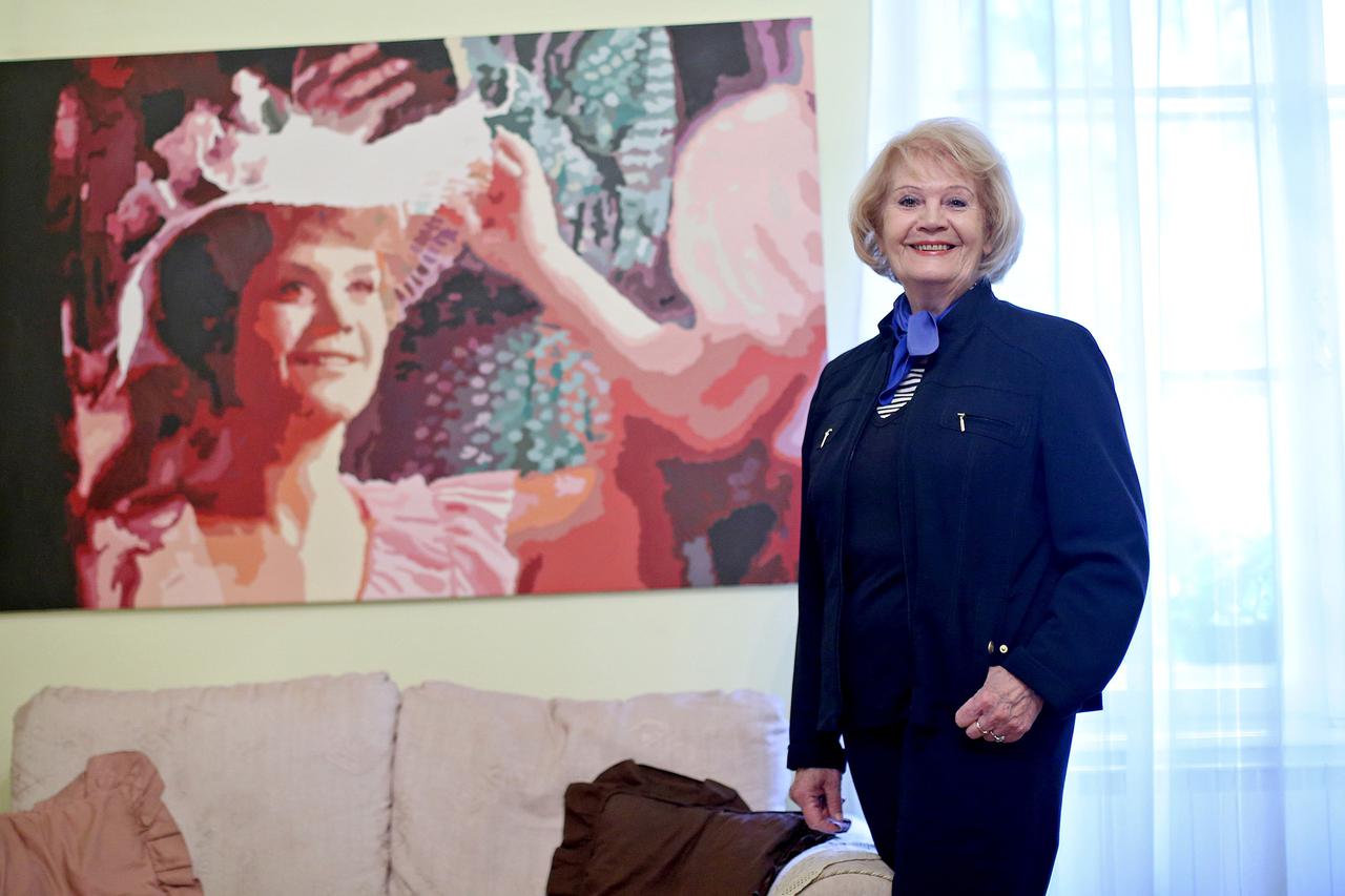 01.10.2015., Zagreb - Mirjana Bohanec Vidovic, hrvatska sopranistica, glumica, diplomat. Najpoznatija je po ulozi Ane Safranek u filmu Tko pjeva zlo ne misli. Photo: Igor Kralj/PIXSELL