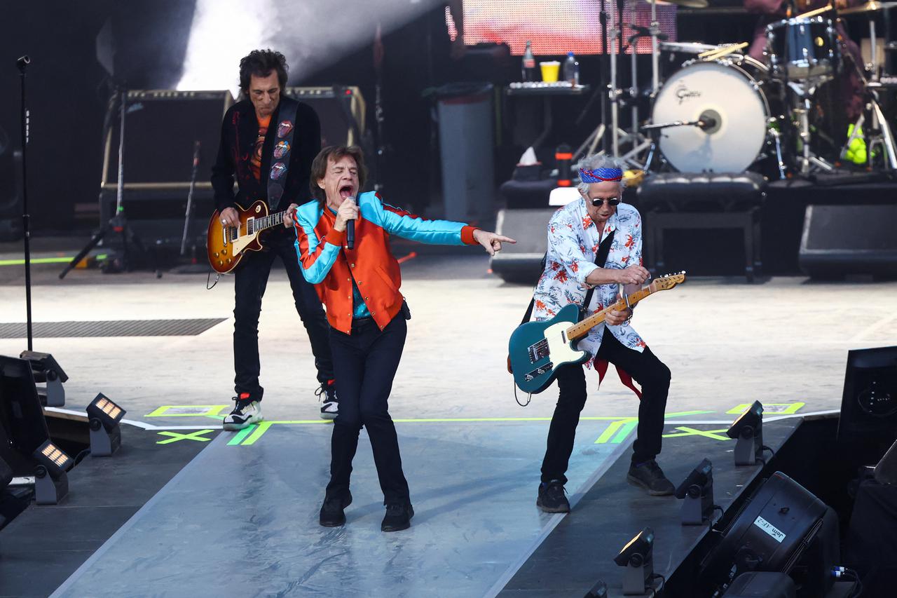 The Rolling Stones perform as part of their "Stones Sixty Europe 2022 Tour" in Berlin