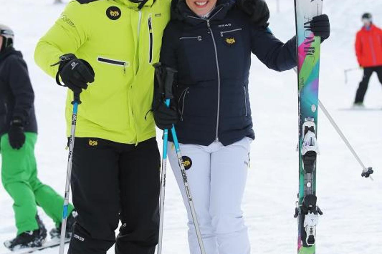 Indira i Mirko Levak na skijanju
