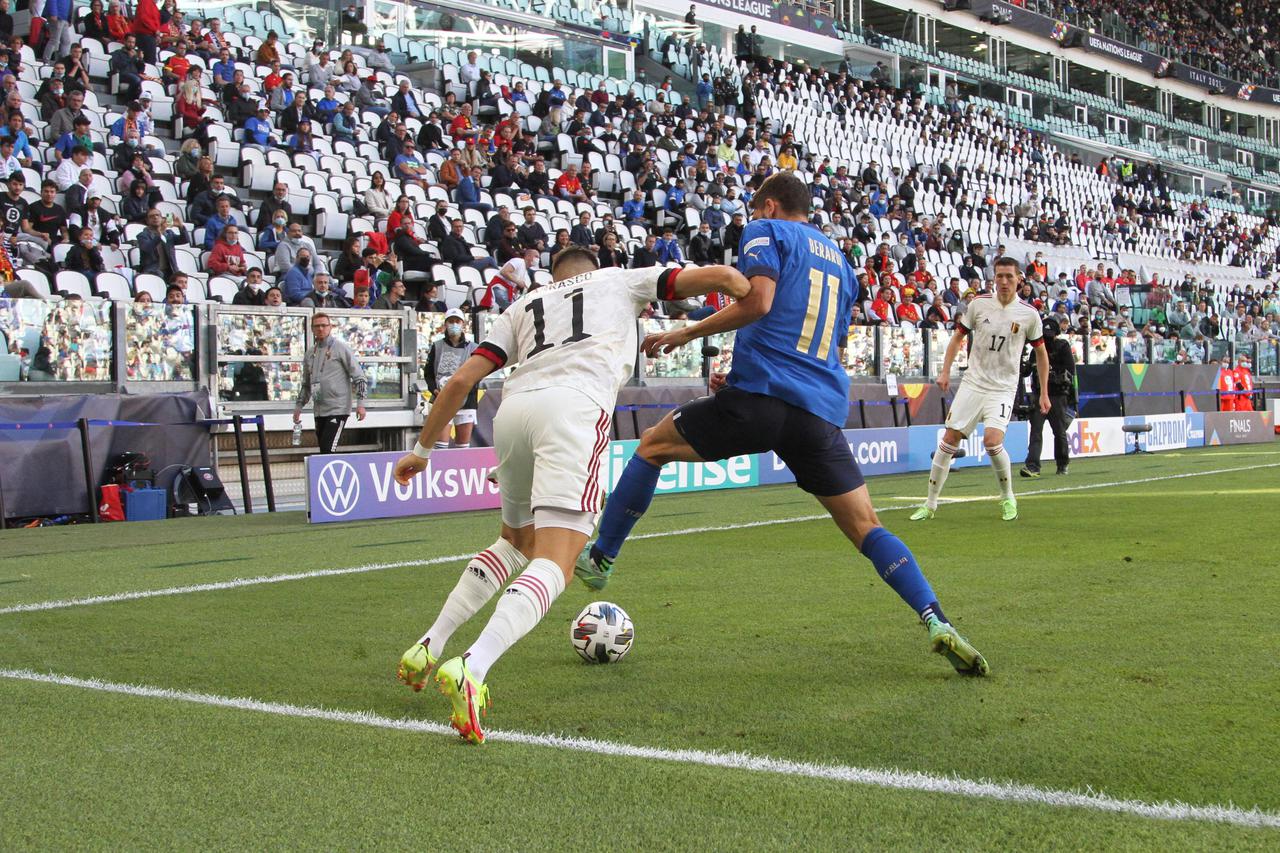 football UEFA Nations League match - Third-place play-off between Italy and Belgium