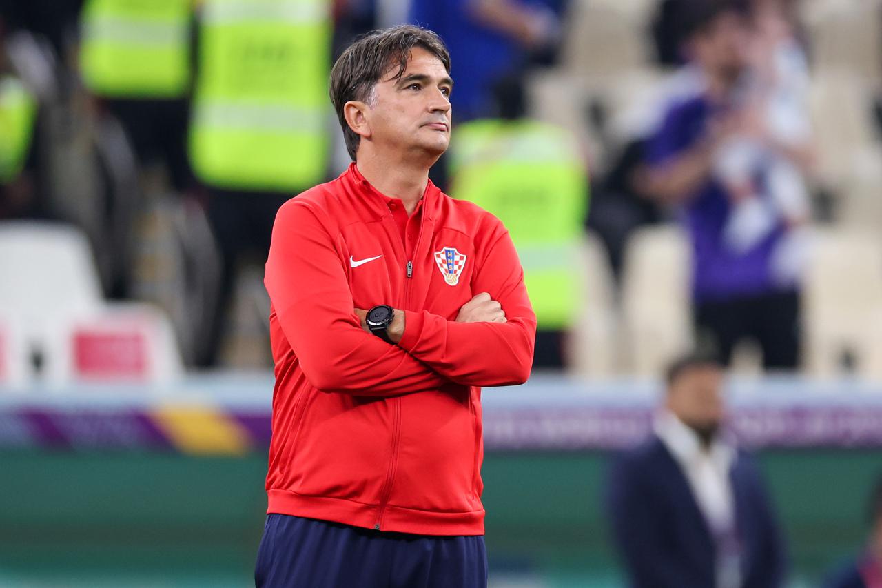 KATAR 2022 - Igrači u razgledavanju stadiona uoči utakmice Hrvatske i Argentine u polufinalu Svjetskog prvenstva 