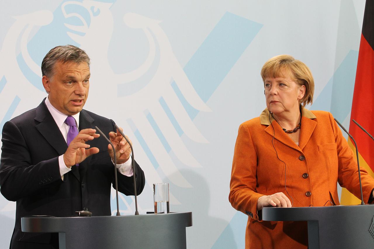 Viktor Orban i Angela Merkel