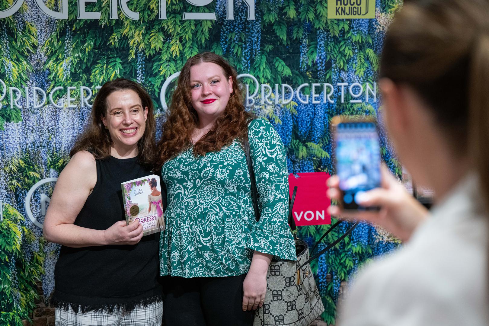 04.06.2024., Zagreb - Susret Julije Quinn, autorice serijala "Bridgerton" s citateljima u knjizari Hocu knjigu. Photo: Neva Zganec/PIXSELL