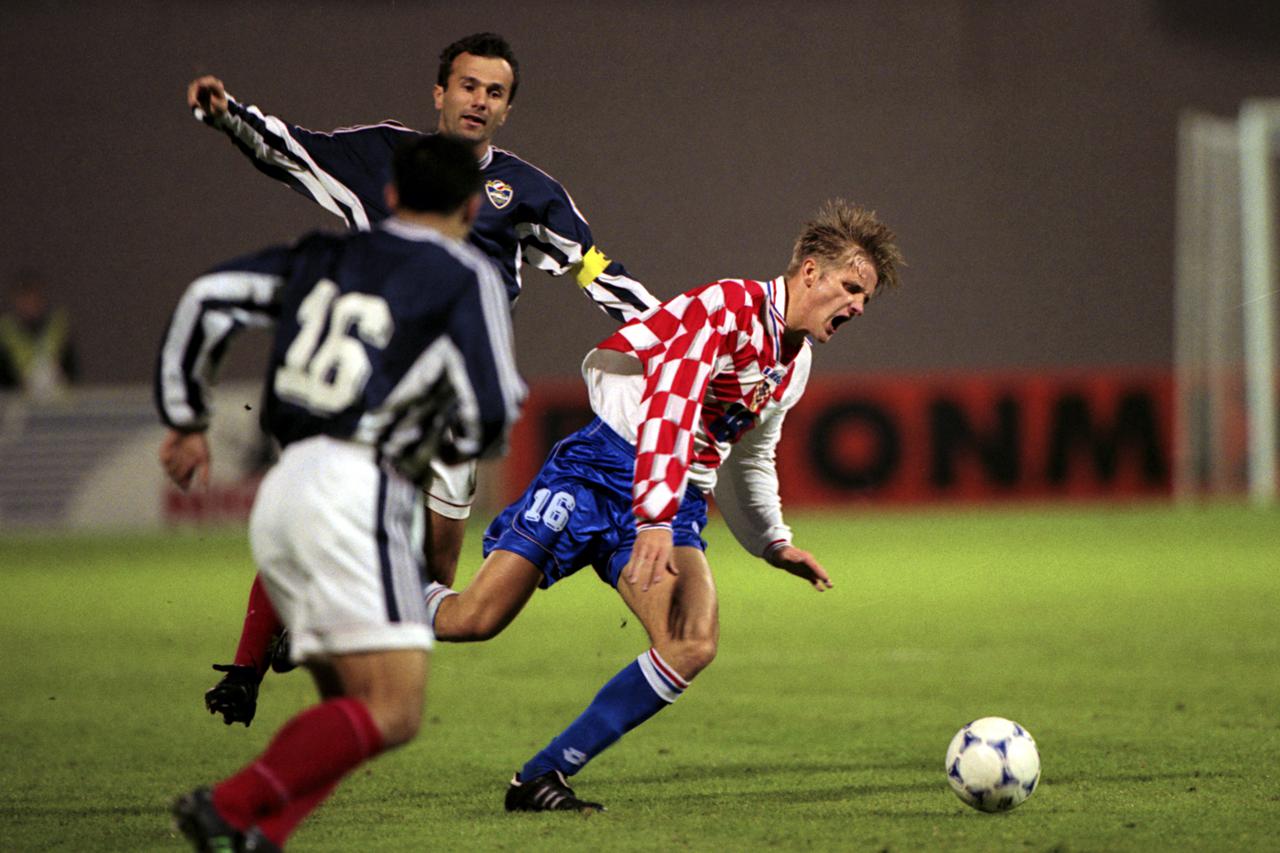 Zagreb: Kvalifikacije za EP u nogometu, Hrvatska - Jugoslavija, 9.10.1999. 