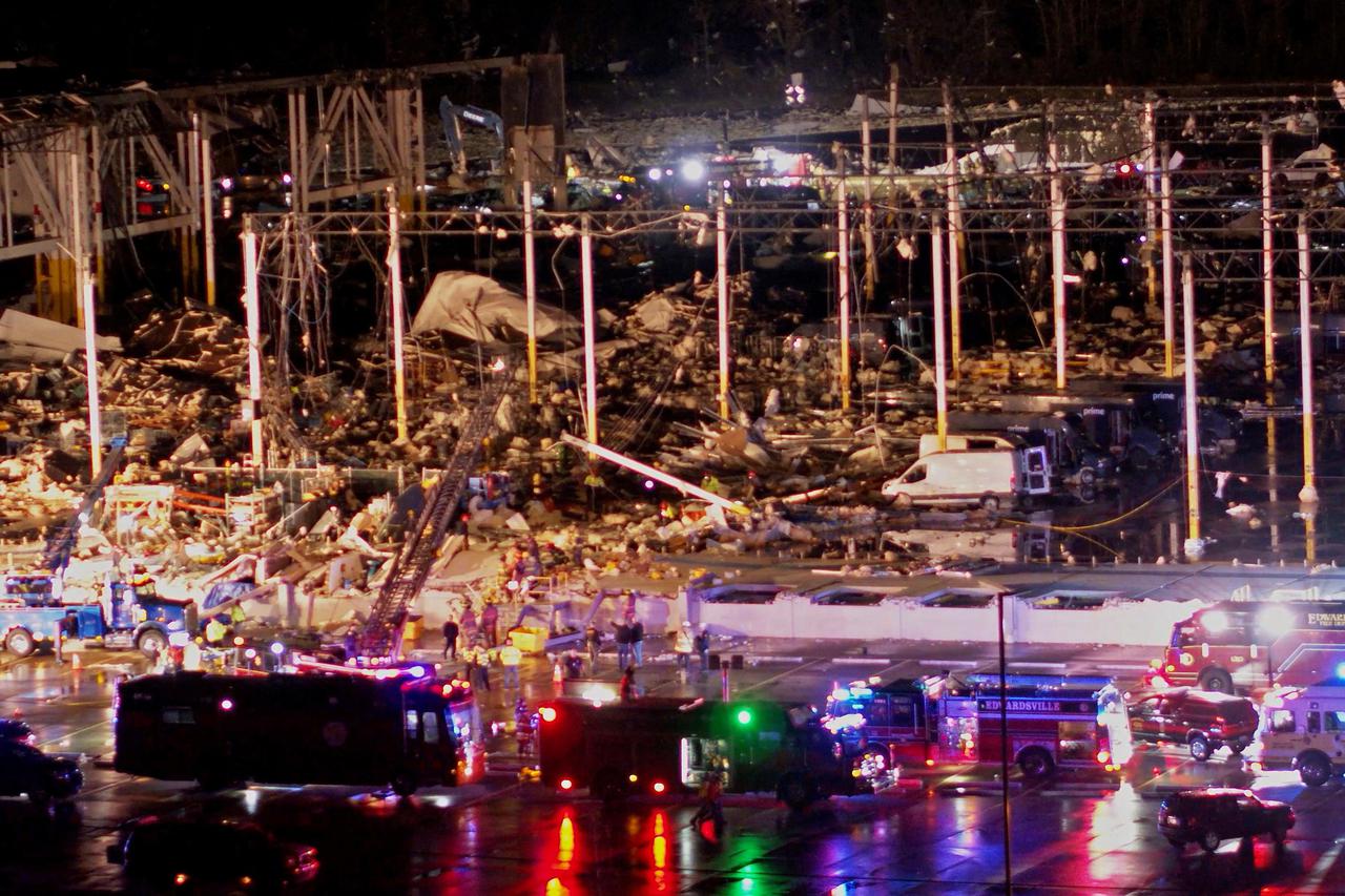 Devastating outbreak of tornadoes rips through several U.S. states