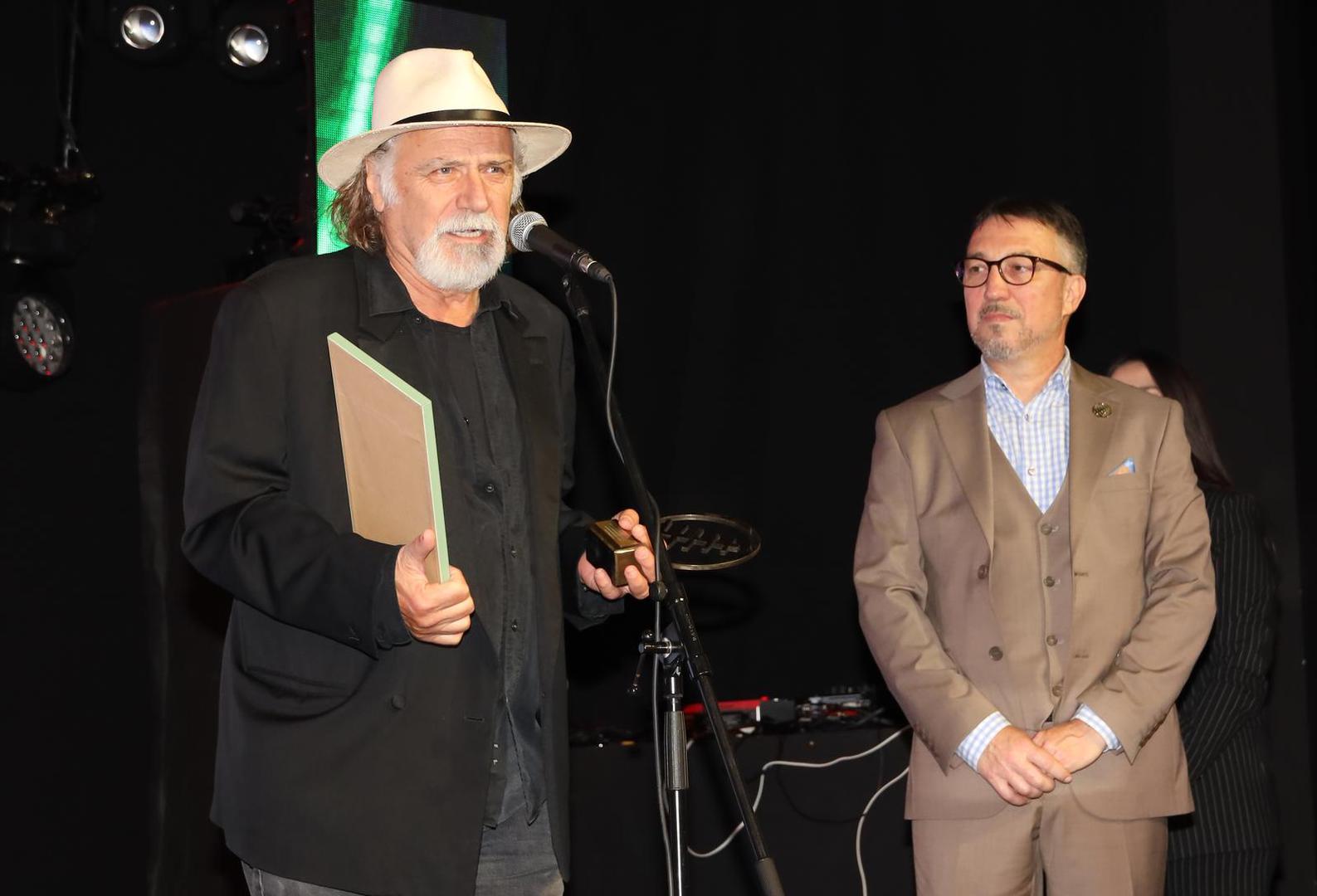 05, October, 2023, Belgrade - The final evening and award ceremony of the Golden Antenna at the 13th International Festival of Dramas and Series FEDIS was held in the Youth Center. Rade Serbedzija. Photo: Marija Mladjen/ATAImages05, oktobar, 2023, Beograd - Finalno vece i dodela nagrada Zlatna Antena na 13. medjunarodnom Festivalu drama i serija FEDIS odrzana je u Domu omladine. Photo: Marija Mladjen/ATAImages Photo: Marija Mladjen/ATAImages/PIXSELL